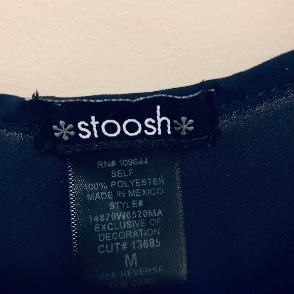 Stoosh Navy Blue Crop Top - Picture 4 of 4